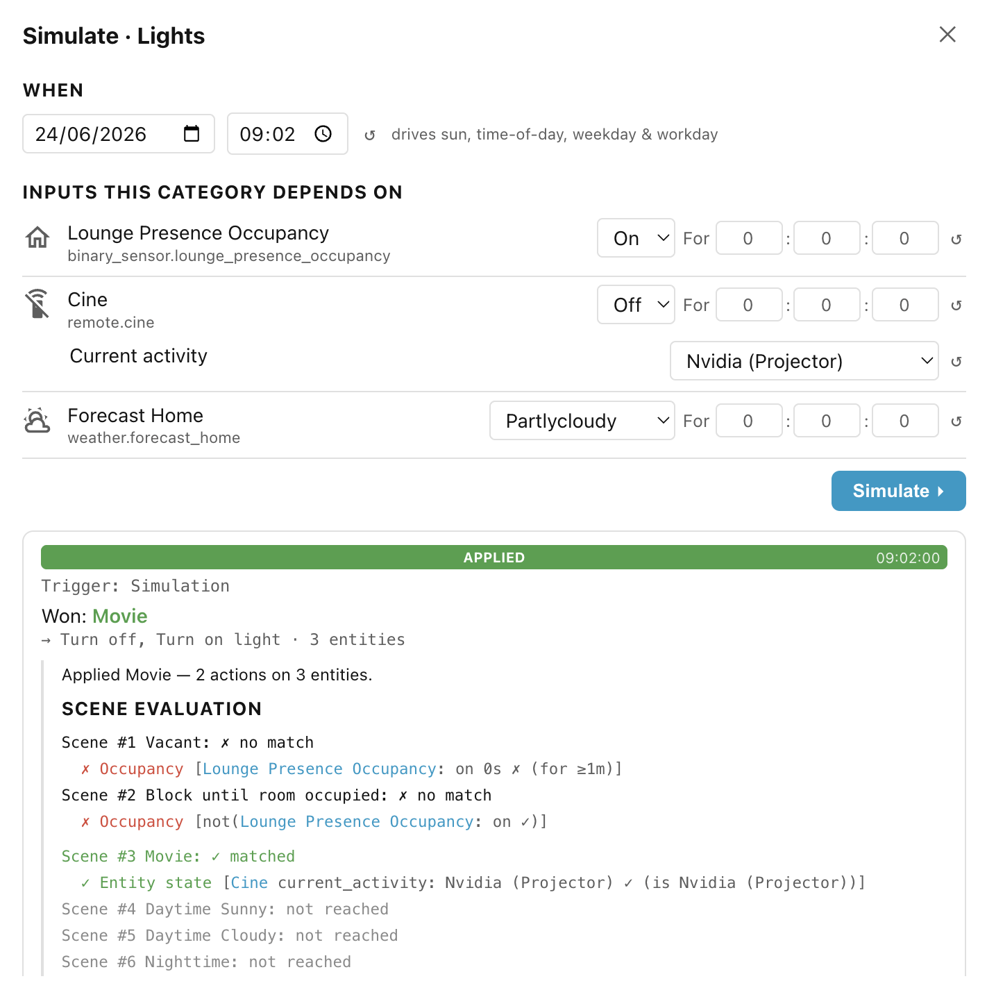 Simulate tool with trace details. Simulate tool with trace details.