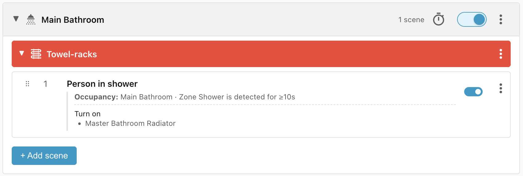 Person in shower. Person in shower.