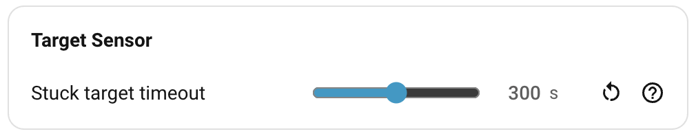 Target sensor calibration. Target sensor calibration.